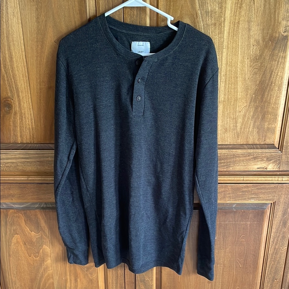 Long sleeve Henley shirt